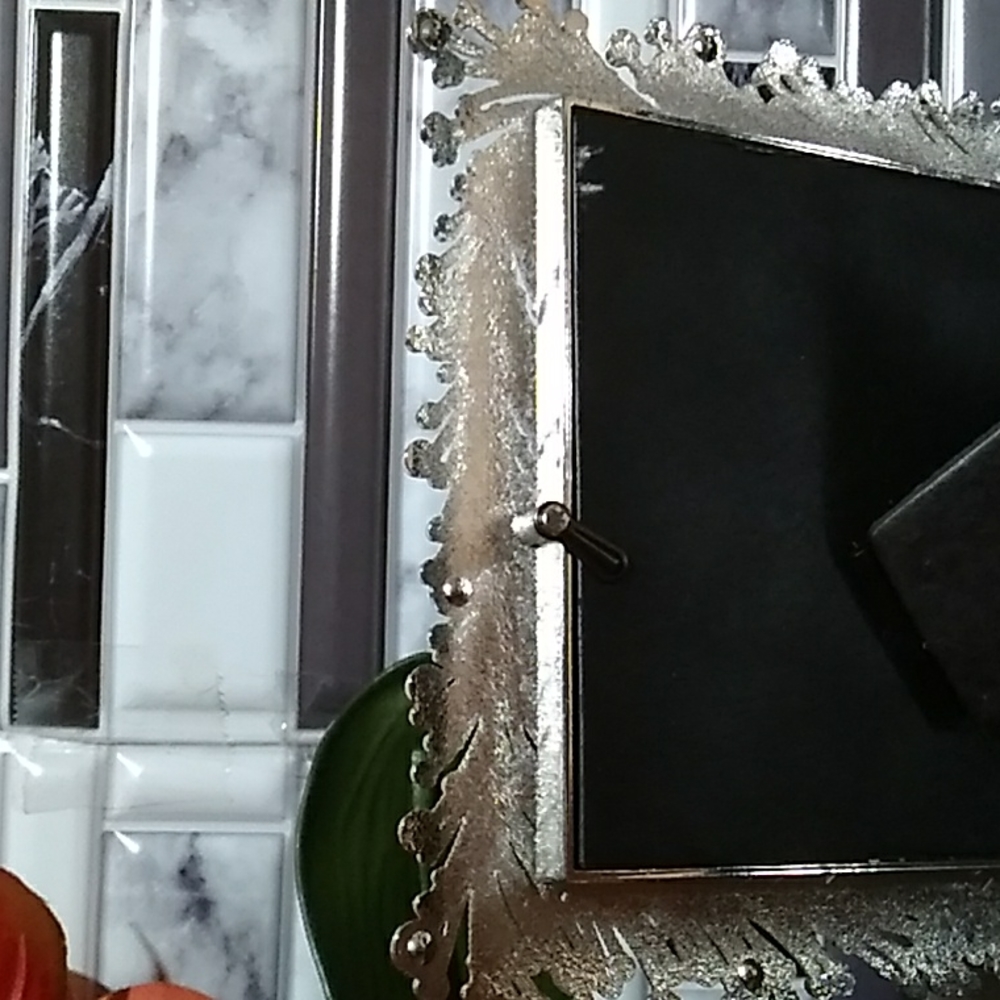 Silver Bead & Rhinestone Glam Frame - Picture 10 of 11